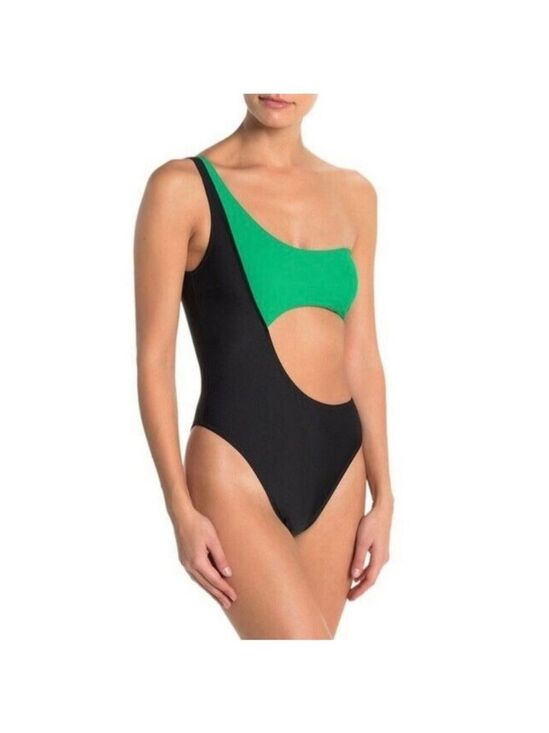 Kendall & Kylie Other - Kendall And Kylie Black And Green Bandeau One Piece Swimsuit Size XL